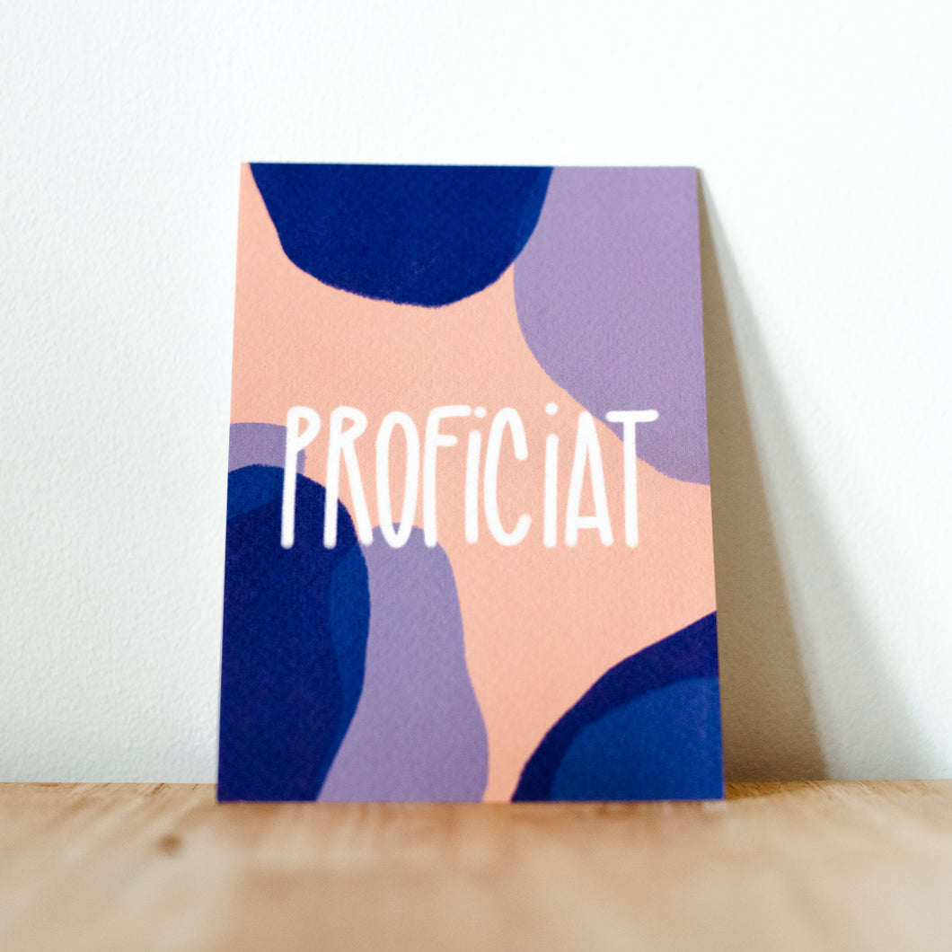 POSTKAART Proficiat